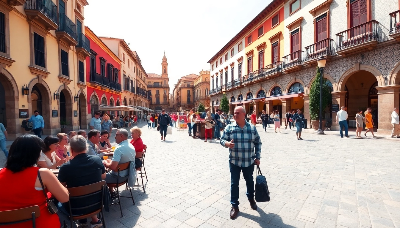 Erleben Sie die Jerez de la Frontera Sehenswürdigkeiten mit lebhaften Cafés und historischer Architektur.