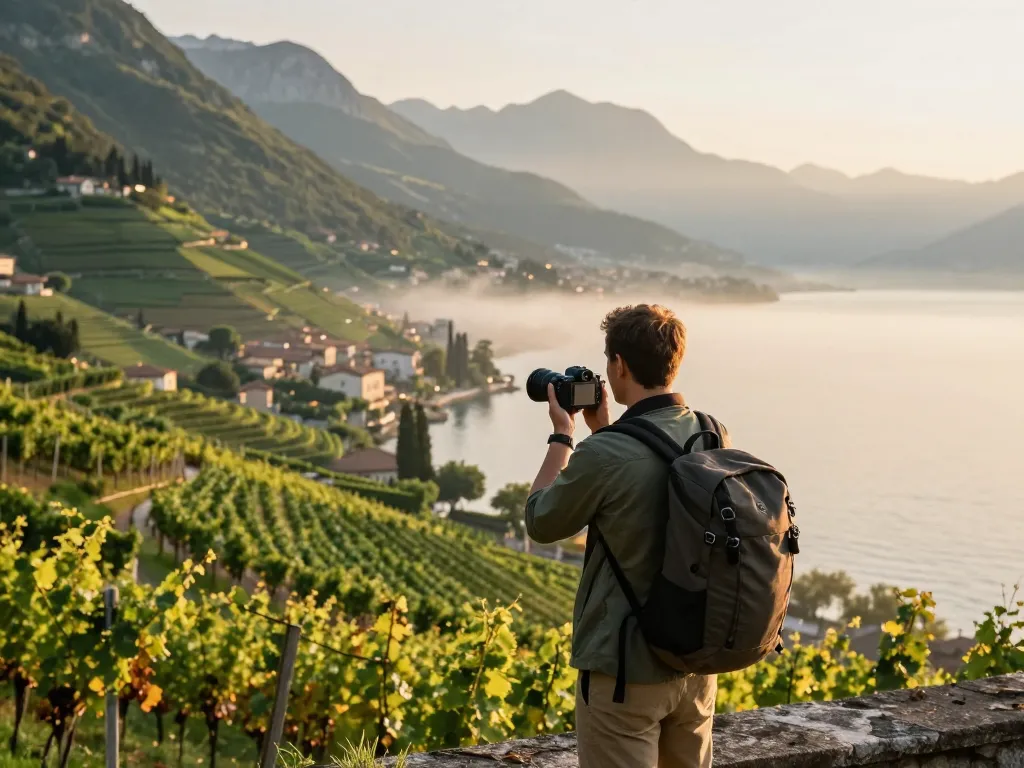 Beeindruckender Sonnenaufgang am Gardasee, der Gardasee Reisetipps für Reisende hervorhebt.