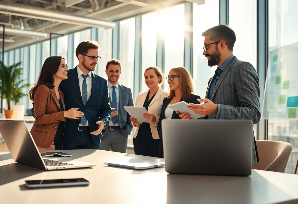 Headhunter IT in a modern office, showcasing efficient recruiting practices.