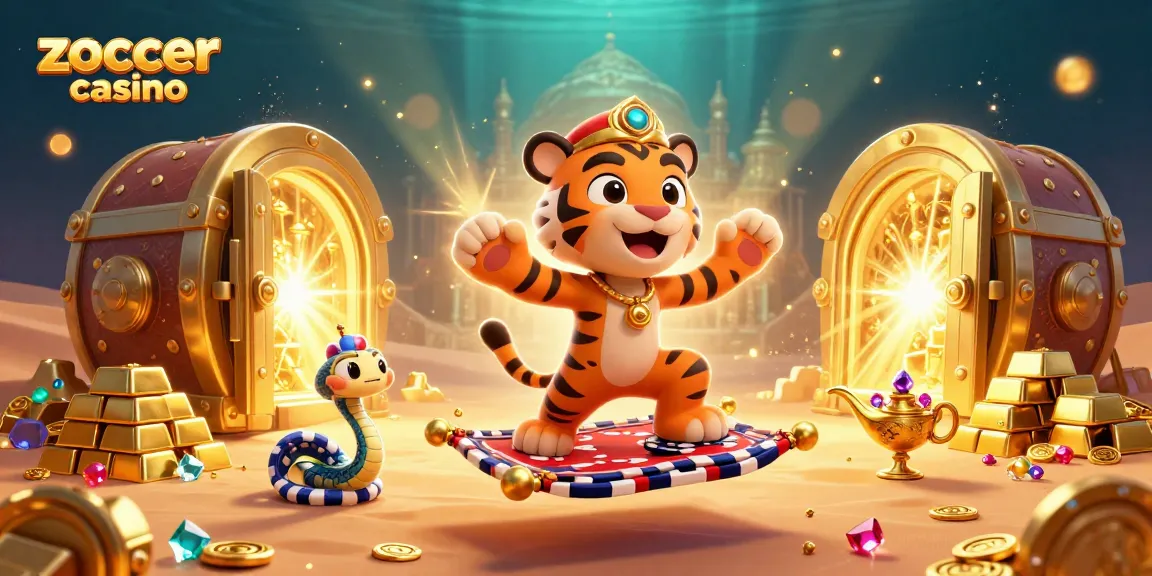 Experience the excitement at zoccer casino with a thrilling 3D illustration of a vibrant casino scene.